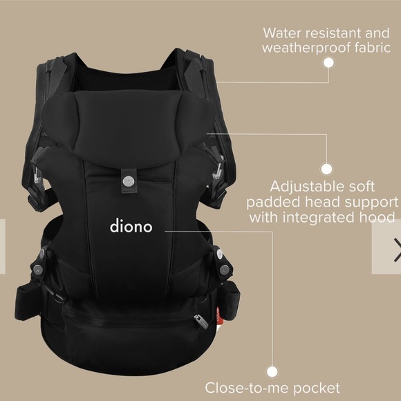 Diono Carus Essentials - 3-in-1 Carrying System in Light Grey New in Box - Picture 3 of 8